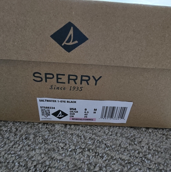 Sperry Saltwater 1 Eye duck shoe, size 9, black - Picture 5 of 5